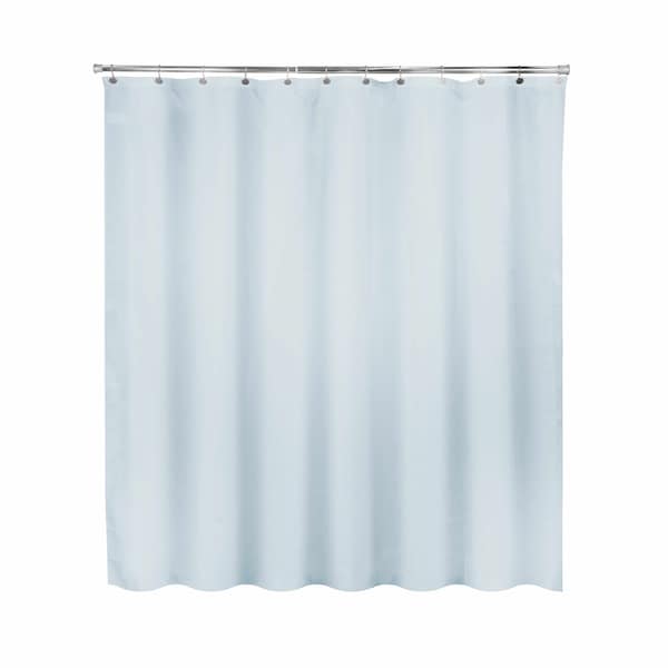 Kenney Mfg Water Repellant Jacquard Fabric Shower Curtain, 70in W x 72in H, Ashley Blue KN61307PS - main